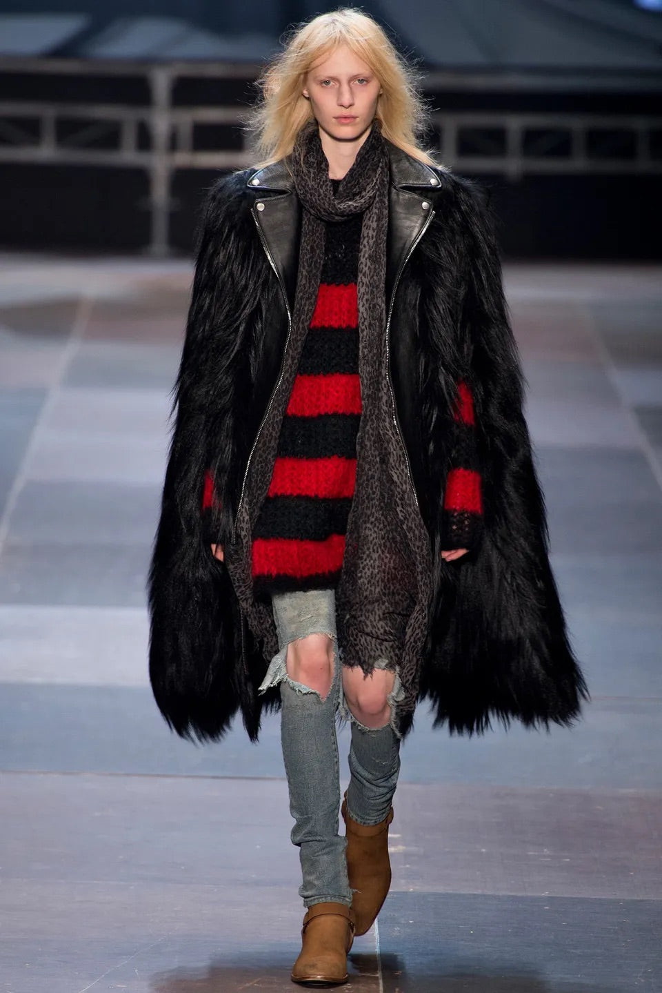 Saint Laurent F/W2013 Mohair Cardigan Knit
