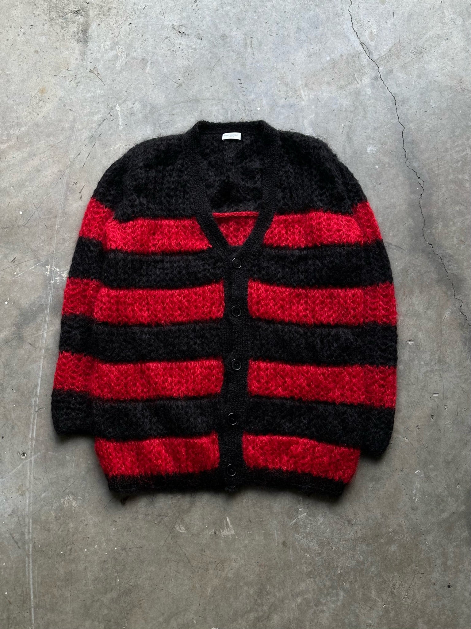 Saint Laurent F/W2013 Mohair Cardigan Knit – AnythingFits
