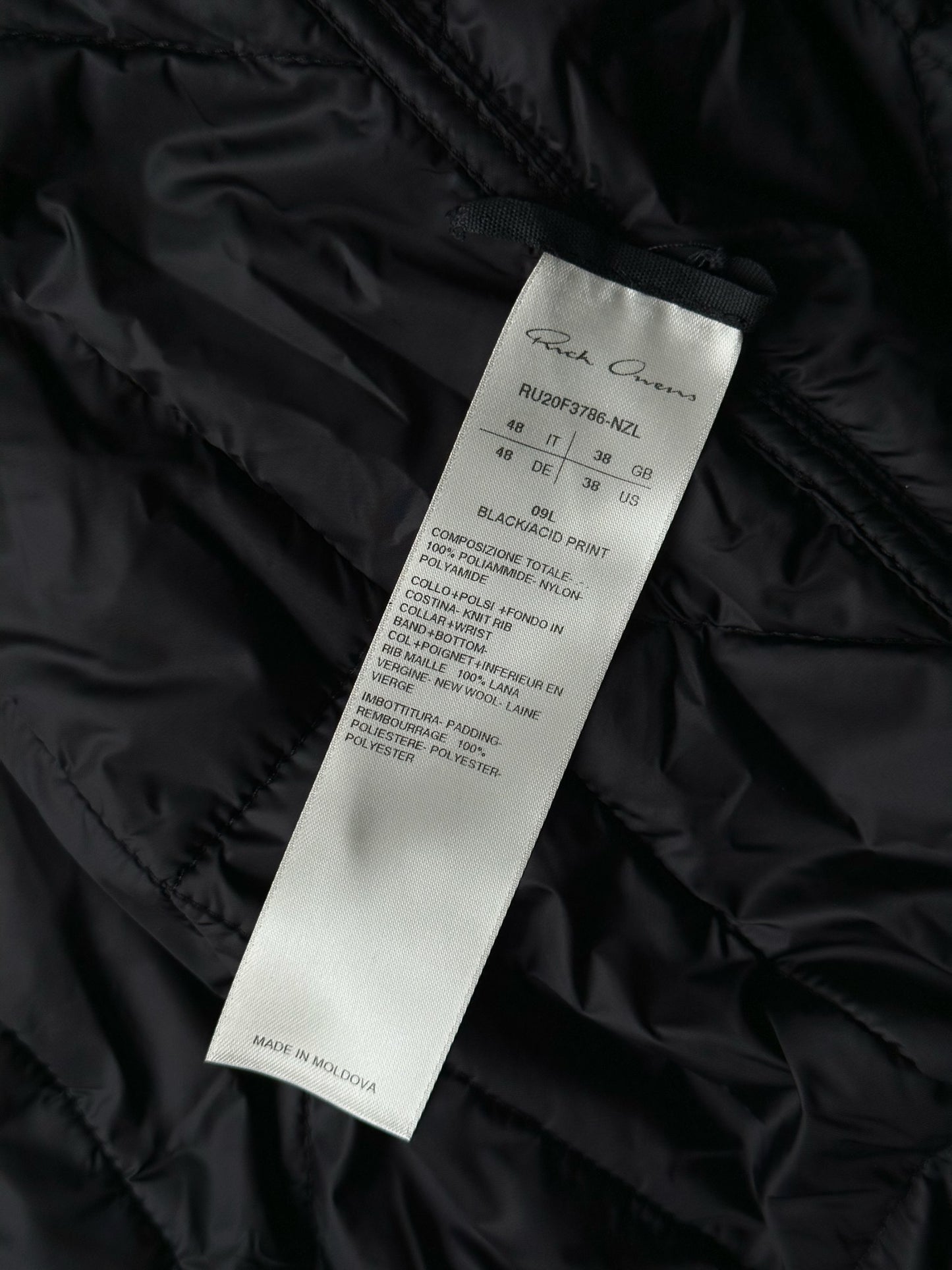 Rick Owens F/W20 Acid Jacket