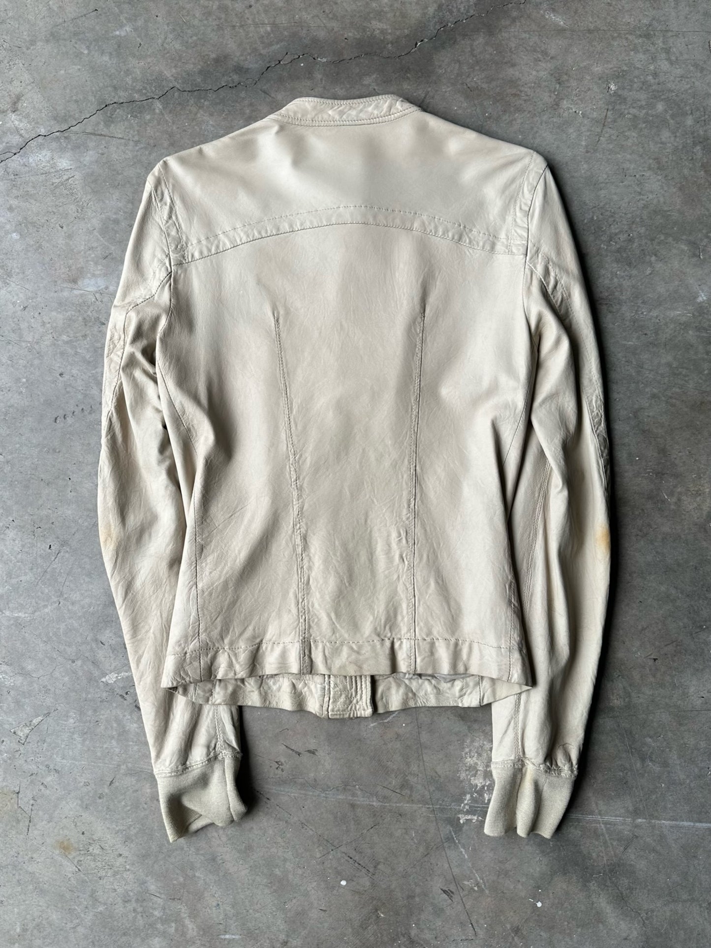 Rick Owens Pearl Leather Jacket