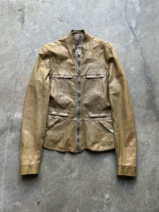 Rick Owens Brown Military Jacket