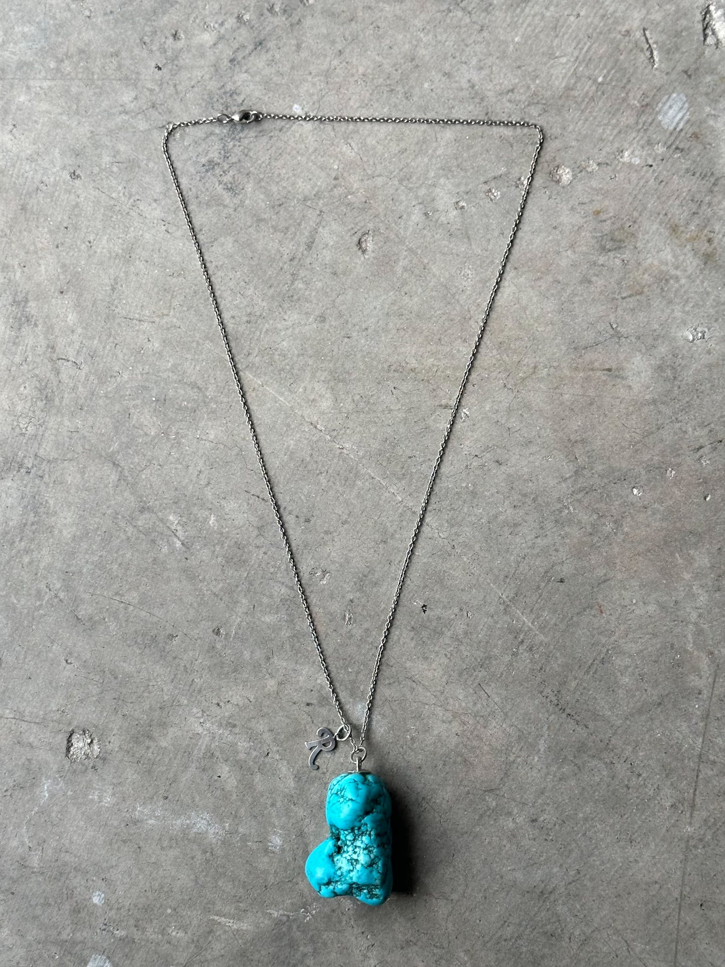 Raf Simons Blue Crystal Necklace