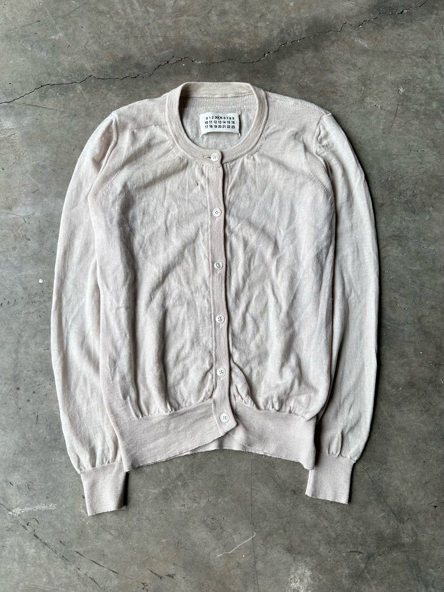 Maison Margiela Beige Cardigan