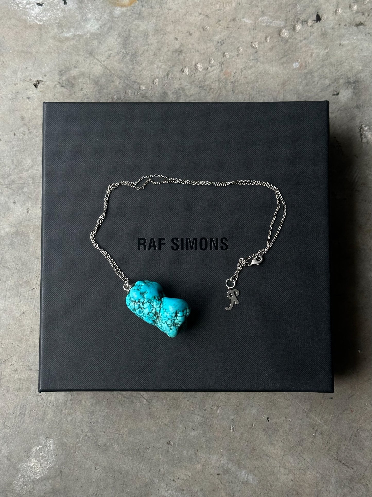 Raf Simons Blue Crystal Necklace