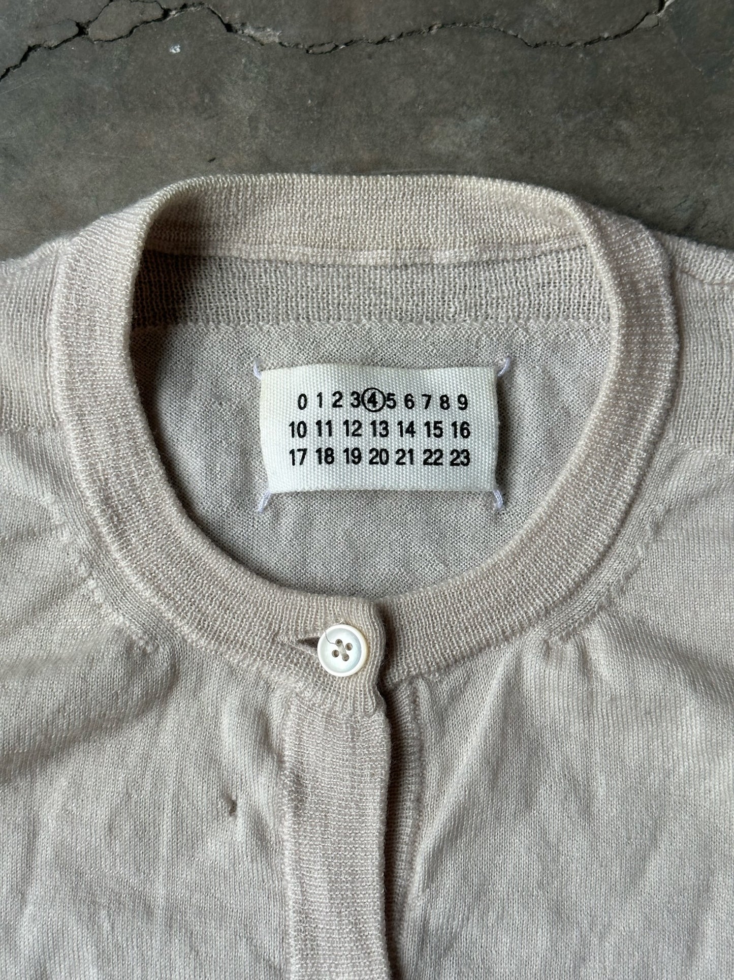 Maison Margiela Beige Cardigan