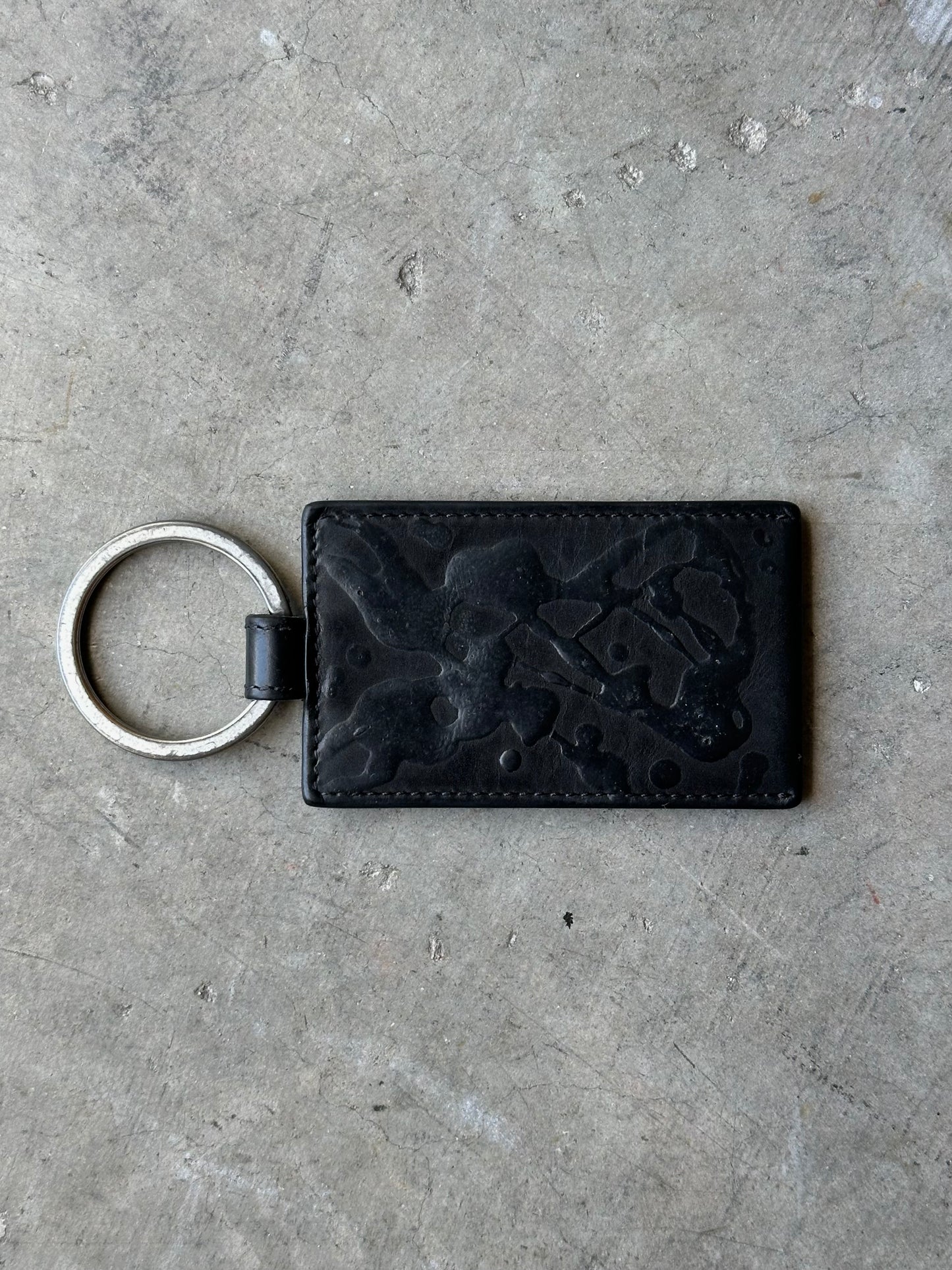 Maison Margiela Leather Paint Splatter Key Chain