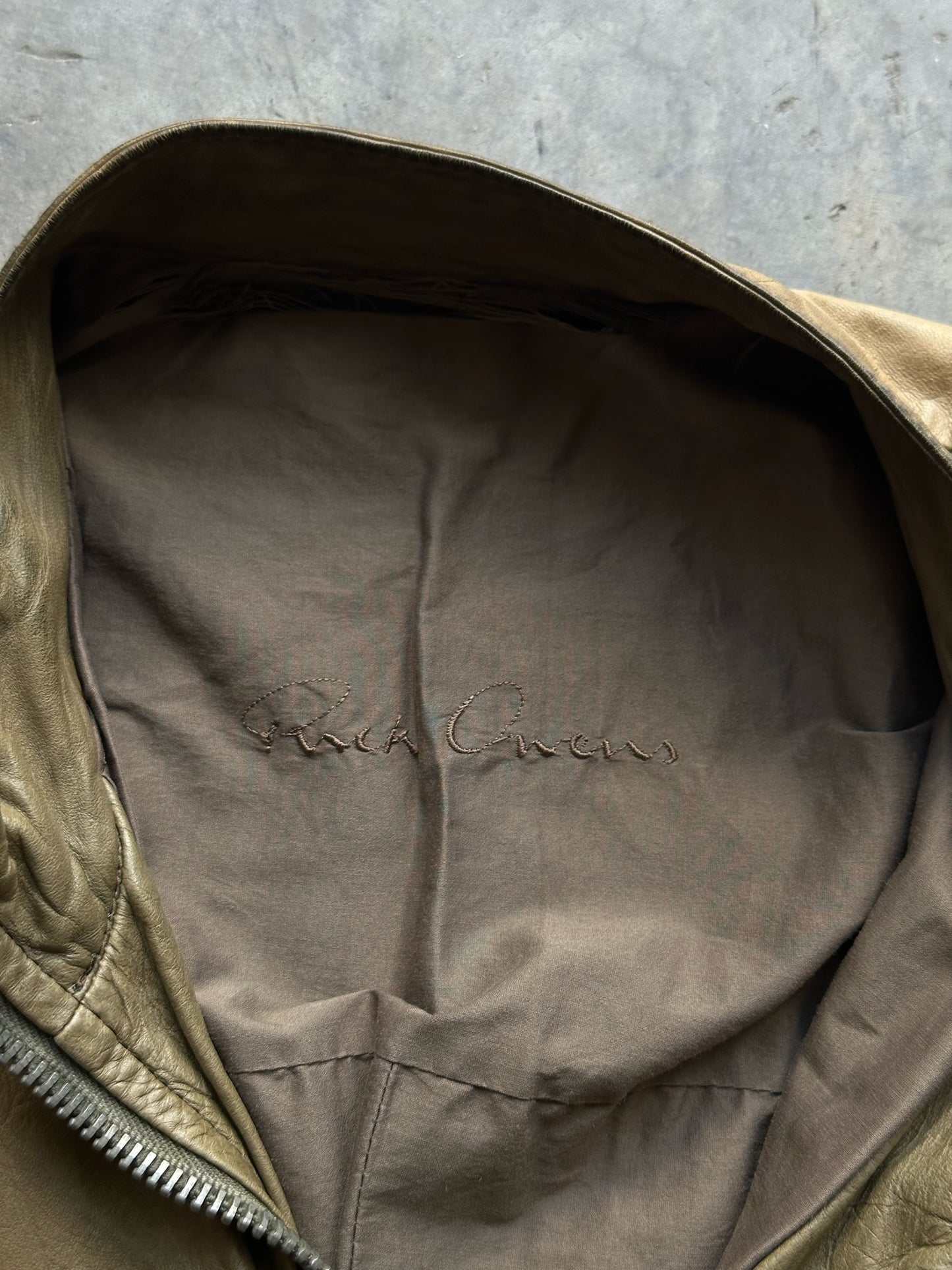 Rick Owens Brown Military Jacket