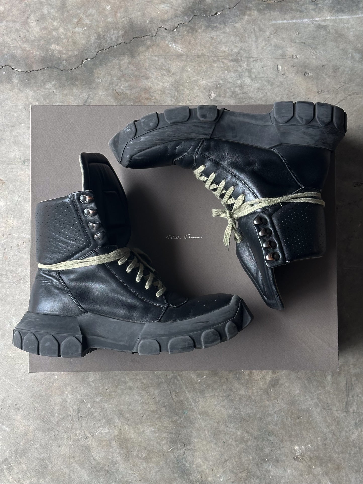 Rick Owens Tractor Boots High Tops