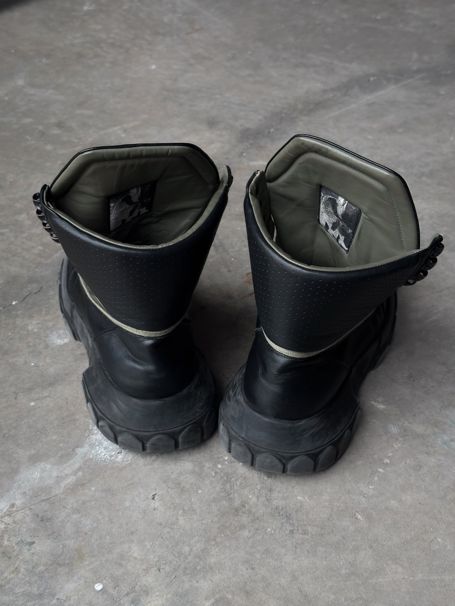 Rick Owens Tractor Boots High Tops