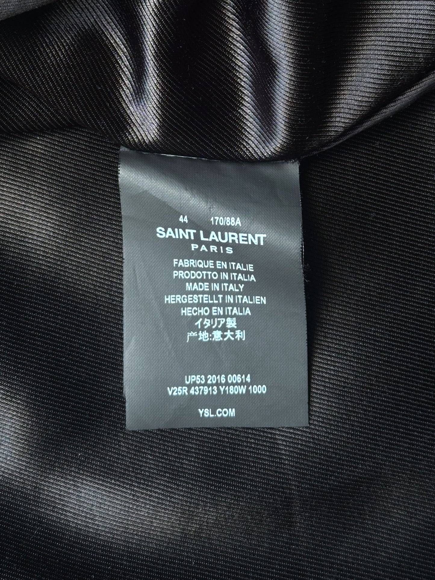 Saint Laurent 2016 Zebra Teddy Jacket