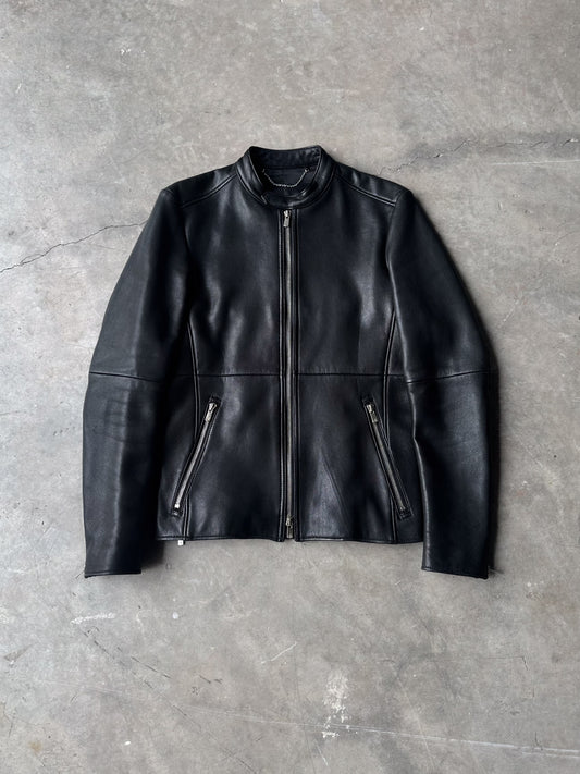 Pour Les Homme Leather Rider Jacket