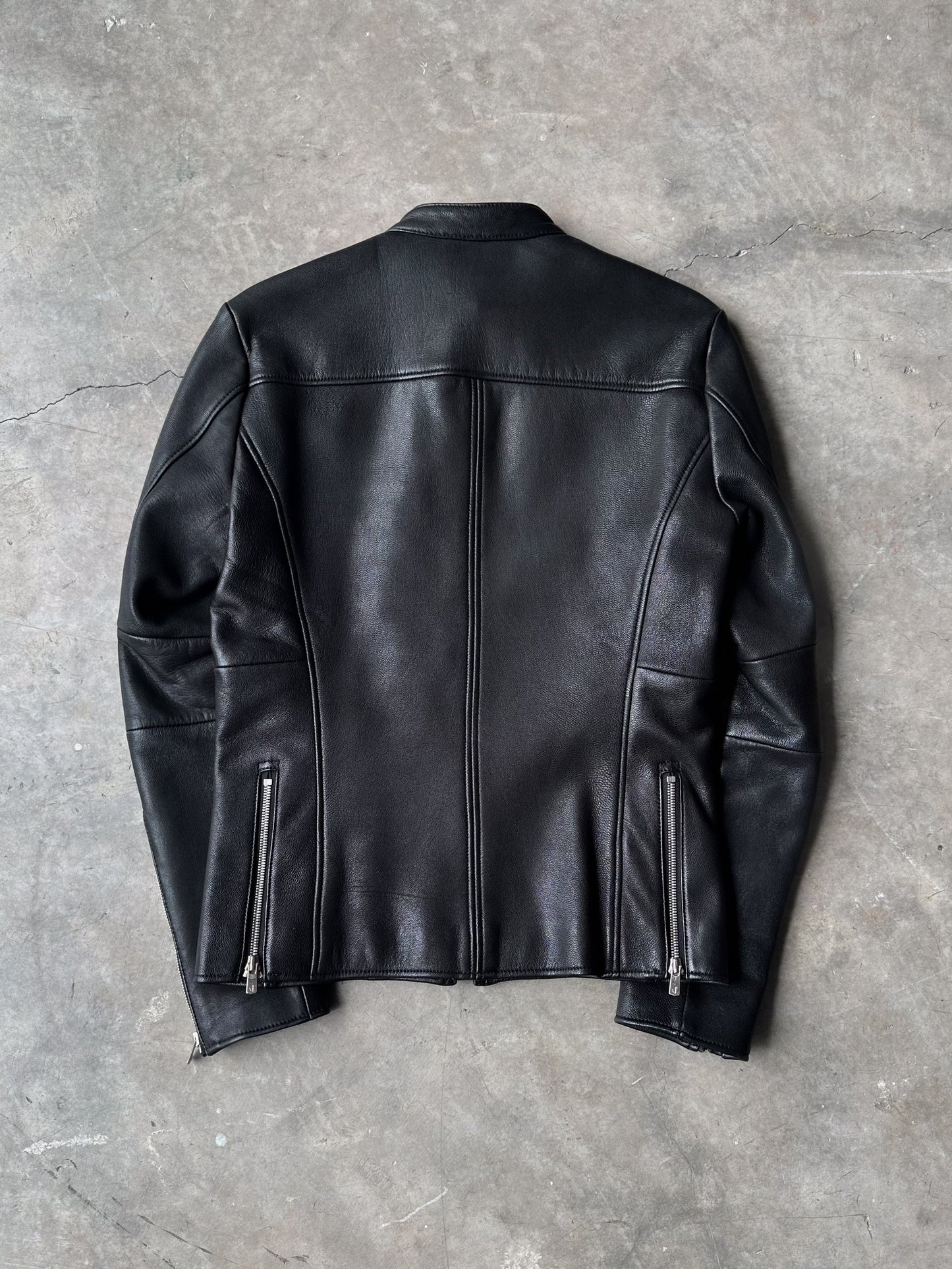 Pour Les Homme Leather Rider Jacket