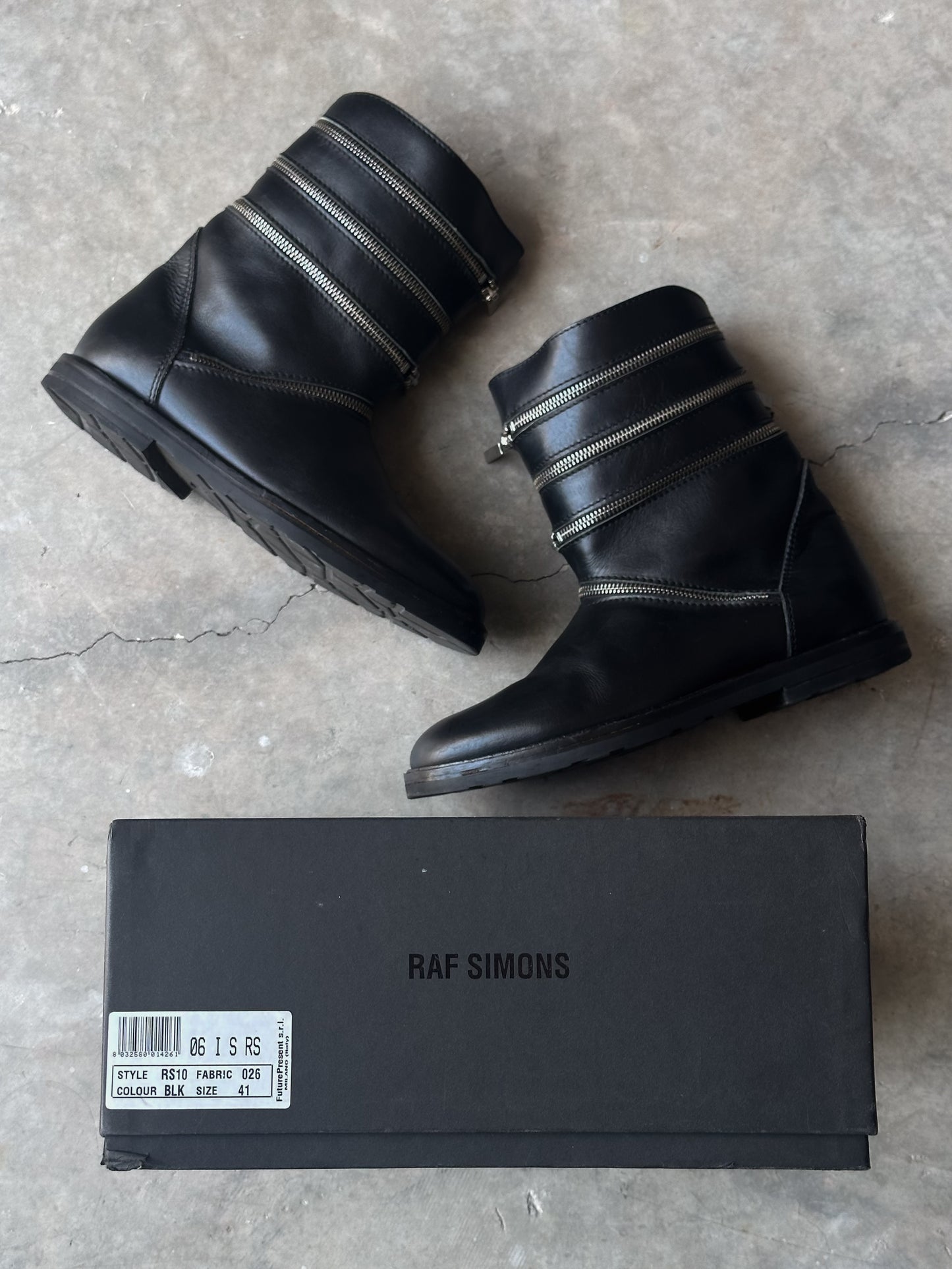 Raf Simons A/W06-07 Accordion Boots