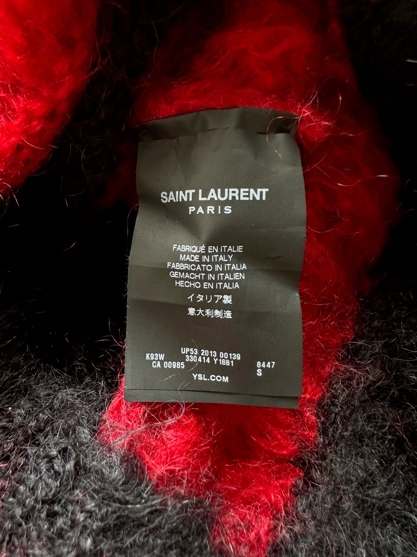 Saint Laurent F/W2013 Mohair Cardigan Knit