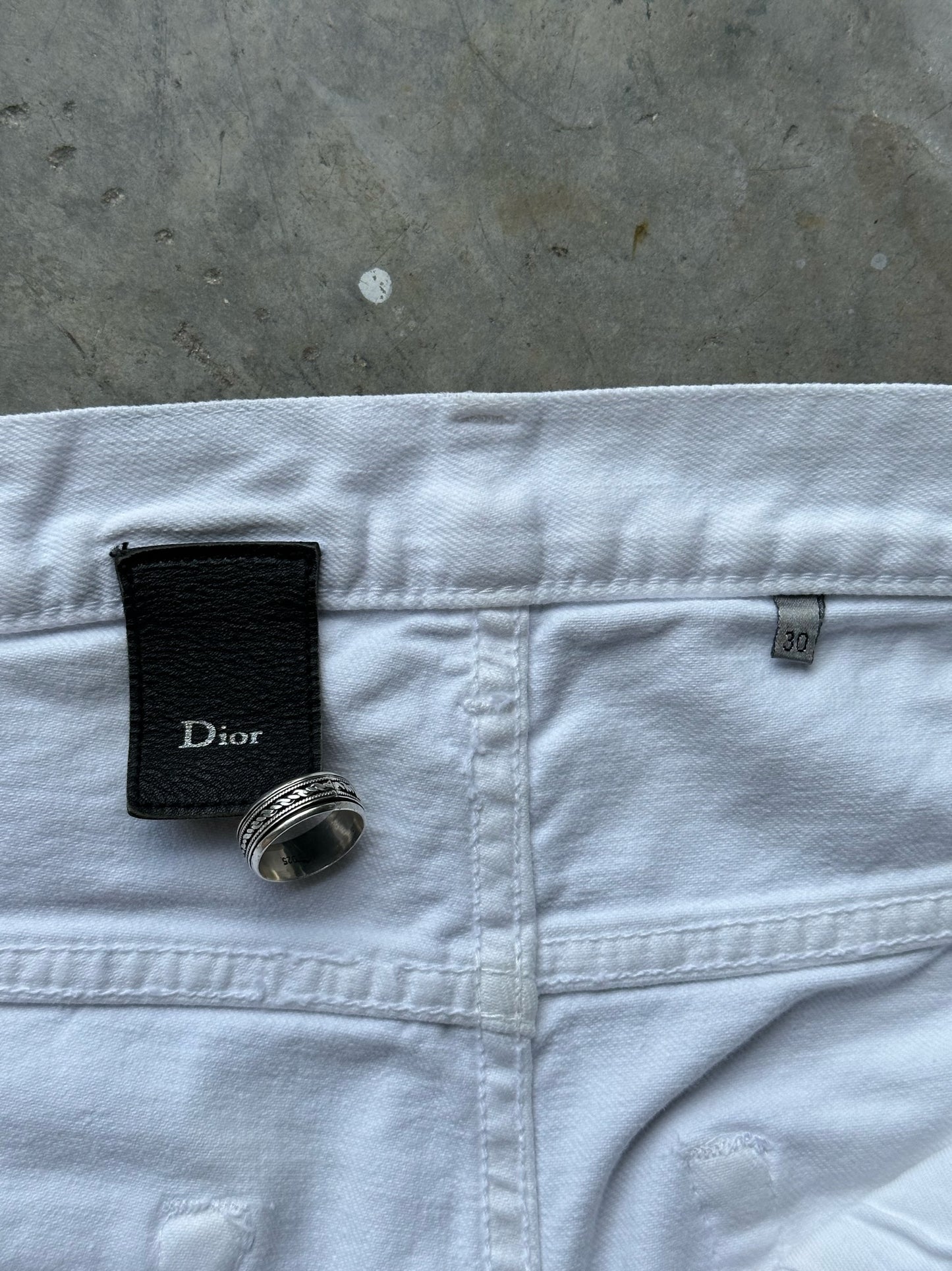 Dior White Denim